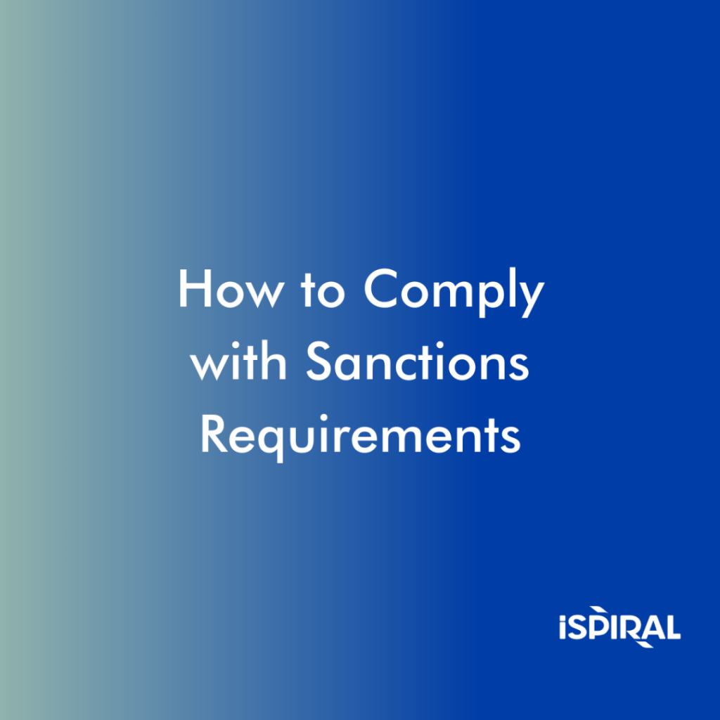 How to comply with sanctions requirements