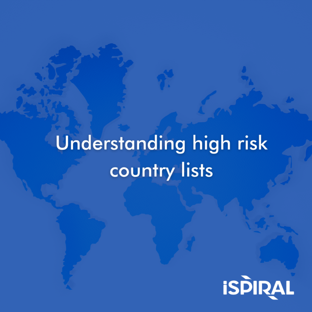 High risk country lists